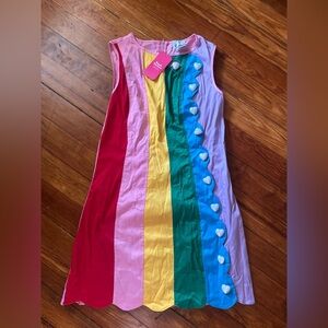 Unique Vintage Multicolor Striped Dress